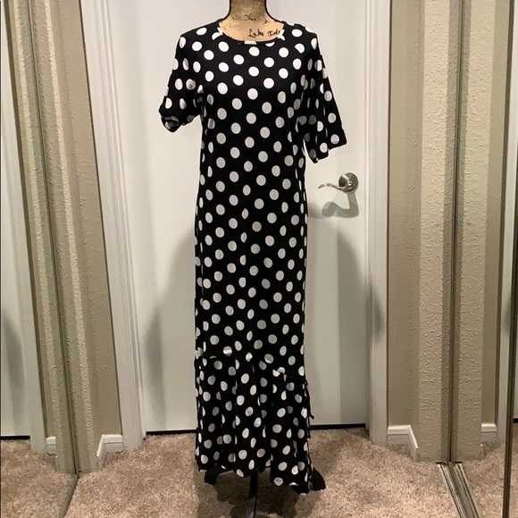 asos polka dot maxi dress